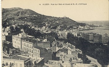 14 ALGER - Vue sur Bab-el-Oued et N.-D. d'Afrique