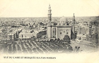 Vue du Caire et Mosque Sultan Hassan