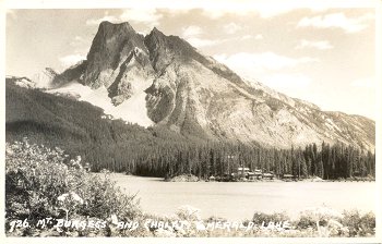 126. Mt. Burgess and Chalet Emerald Lake.