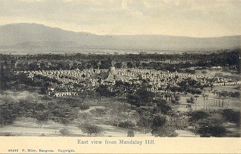 East view from Mandalay Hill.