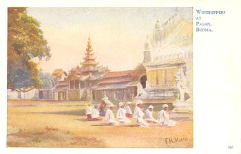 Worshippers at Pagan, Burma. B6