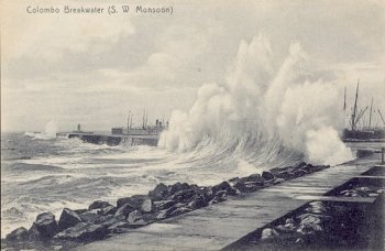 Colombo Breakwater (S. W Monsoon)