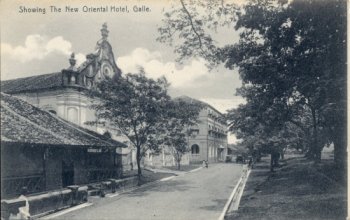 Showing The New Oriental Hotel, Galle.