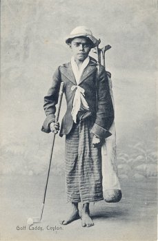 Golf Caddy, Ceylon.