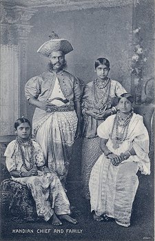 Kandian Chief and Family