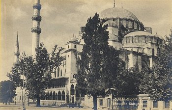 Constantinople. Mosque  Suleymani
