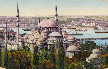 No. 2 Constantinople. Mosque Suleymani et la Corne d'or