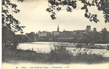 10 PAU. - Les bords du Gave. - Panorama.