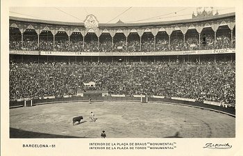 Barcelona - 51 Interior de la Plaza de Toros "Monumental"