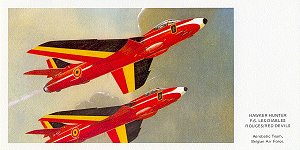 HAWKER HUNTER F.6. LES DIABLES ROUGES/RED DEVILS