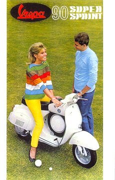 Series Vespa Scooters Model 90 Super Sprint