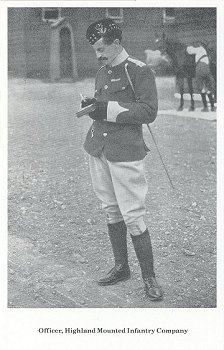 Officer of the Highland Mounted Infantry Company