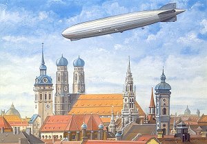 Fahrt nach Wien LZ 127 'Graf Zeppelin'.