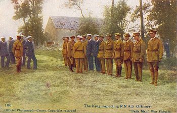 100. The King inspecting R.N.A.S. Officers