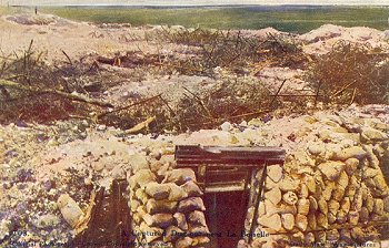 103. A Captured Dug-out near La Boiselle