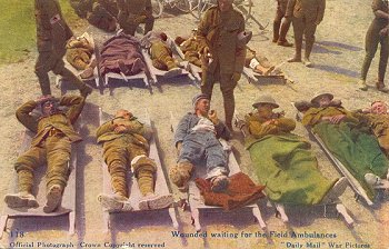 118. Wounded waiting for the Field Ambulances