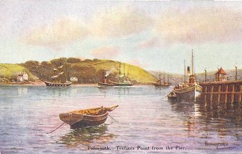 Falmouth. - Trefusis Point from the Pier.