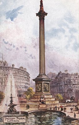 Trafalgar Square, London.