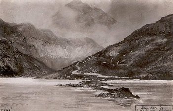 Snowdon from Llyn Lydaw, N. Wales.