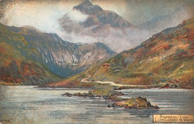 Snowdon from Llyn Llydaw, N. Wales.