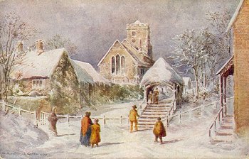 Pulborough Church, (Winter)