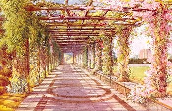 Pergola, Italian Garden, Hever Castle