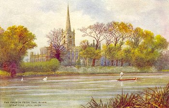 The Church from the River Stratford-upon-Avon