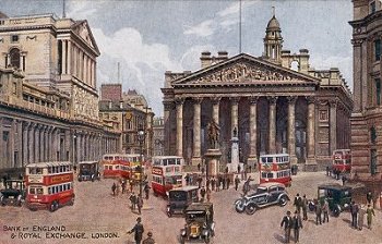 Bank of England & Royal Exchange, London