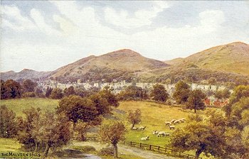 The Malvern Hills from the Link Common