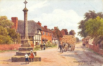 Village Cross, Wyre Nr. Evesham