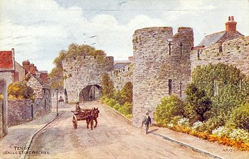 Tenby. Walls & Five Arches