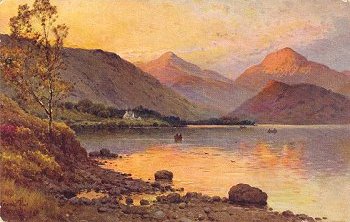 The Head of Loch Lomond & Ardlui Hotel, looking towards Glen Falloch.