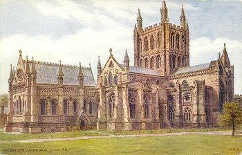 Hereford Cathedral, from N.E.