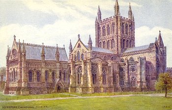 Hereford Cathedral, from N.E.