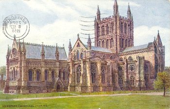 Hereford Cathedral, from N.E.