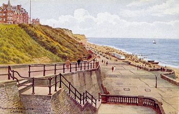 Promenade from Slopes. Cromer