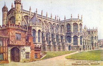 Horse-Shoe Cloisters, & St. Georges Chapel, Windsor