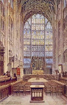 Choir & East Window, Gloucester Cathedral.