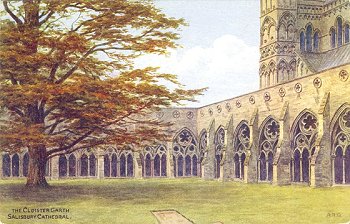 The Cloister Garth, Salisbury Cathedral.