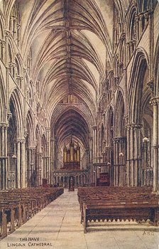 The Nave Lincoln Cathedral. by A. R. Quinton