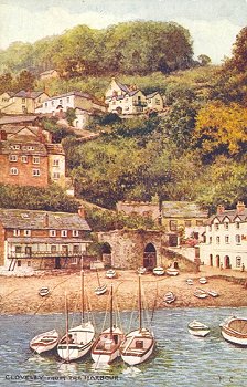 Clovelly from the Harbour.