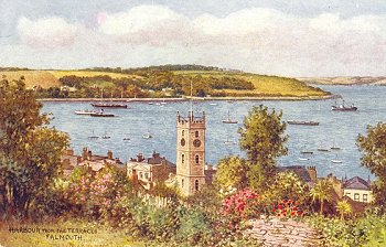 Harbour from the Terraces. Falmouth