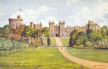 Windsor Castle The Royal Entrance from the Long Walk