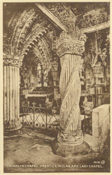 Rosslyn Chapel, Prentice Pillar and Lady Chapel. 90126