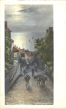 High Street looking down, Clovelly