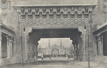 Entrance to Court of Progress, Franco-British Exhibition, London, 1908