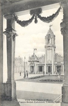 View from Concert Hall, Franco-British Exhibition, London, 1908