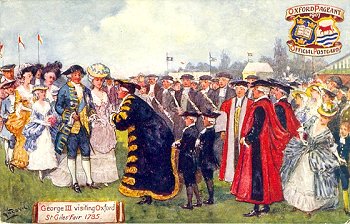 George III visiting Oxford St Giles' Fair 1785.