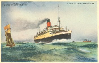 Cunard White Star. R.M.S."Ausonia - Cunard Line