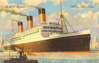 R.M.S. Majestic White Star Line